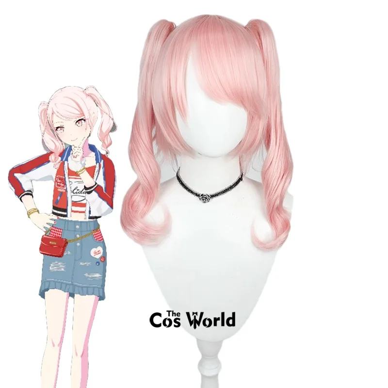 

PJSK Project Sekai Akiyama Mizuki American Casual 40cm Long Halloween Games Anime Cosplay Wigs Synthetic Hair + Wig Cap