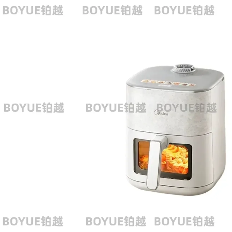6.5L Large Capacity Air Fryer with Dual Heat Source and Transparent Window Smart Visual Cooking Appliance for Healthy Oil