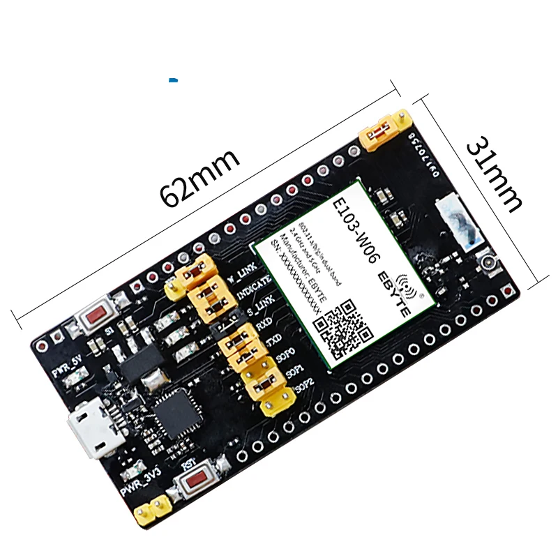 Testador de porta serial do módulo sem fio WiFi, CC3235, 2,4 GHz, 5,8 GHz, 18dBm, E103-W06-TB, MQTT, HTTP, TCP, UDP