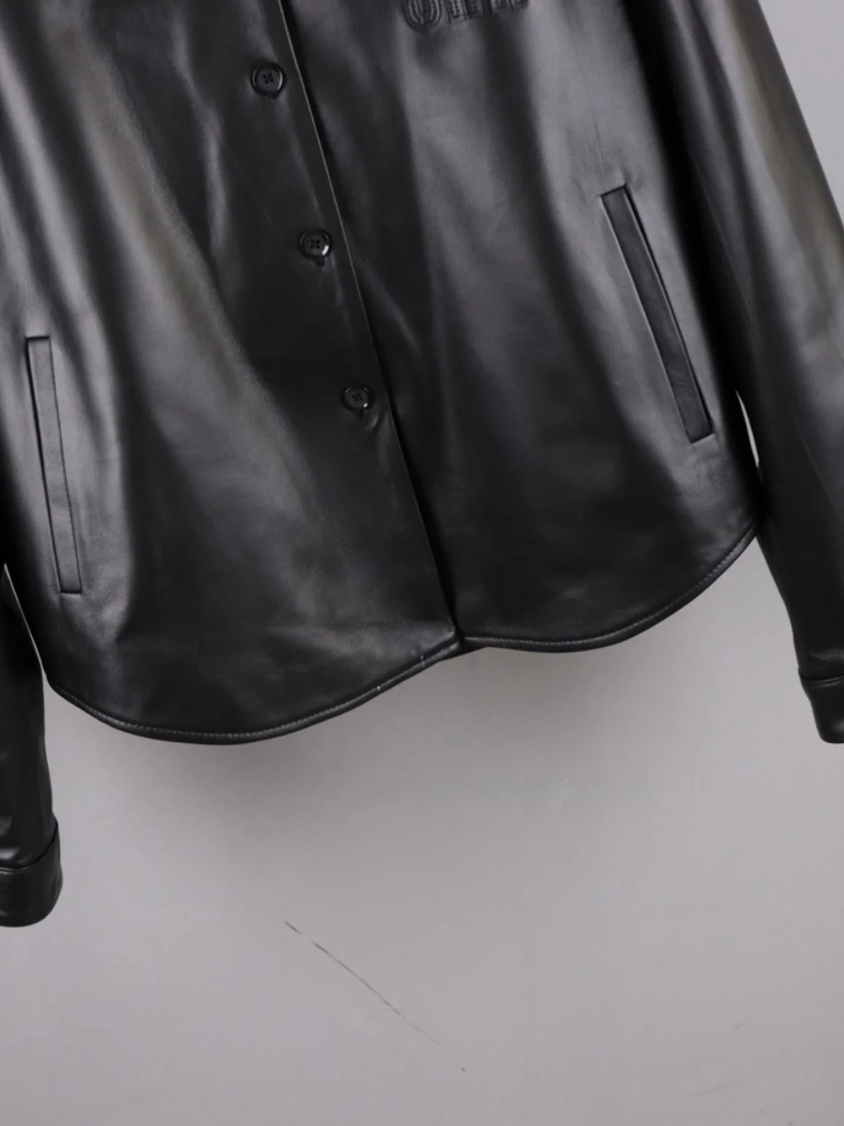 Chen Mrs. Women's Lamb Leather Jaet ort Casual  Collar Coat 2024 Autumn New Sle Commute Sle Loose Fit Zipper