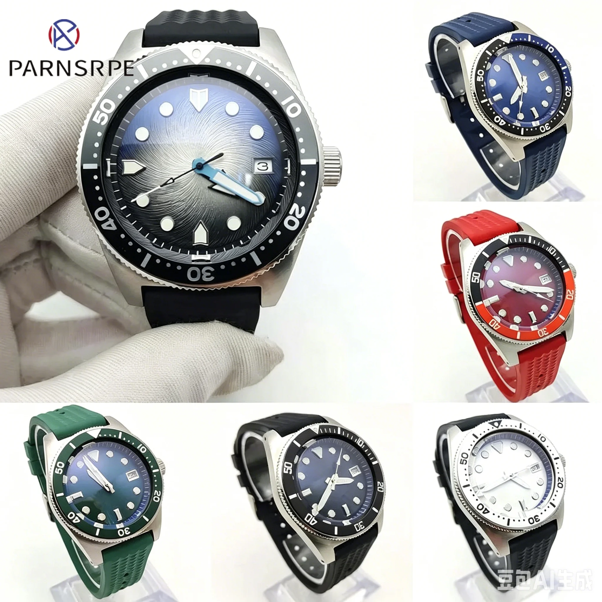 High-quality Fashion 40mm NH35 Watches Water Resistant Stainless Steel Case Sterile Luminous Dials Men's watches