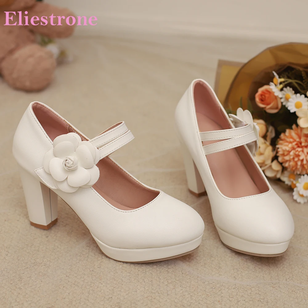 

2026 Summer Fashion Women Nude Pumps Platform High Heels Office Lady Mary Janes Shoes Large Small Plus Size 10 33 45 48