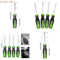 Y4UA 4Pcs Auto Vehicle Removal Pick Hook Set Auto Oil Seal Screwdrivers Gasket Puller Remover O Rings Seal Disassembly Tool