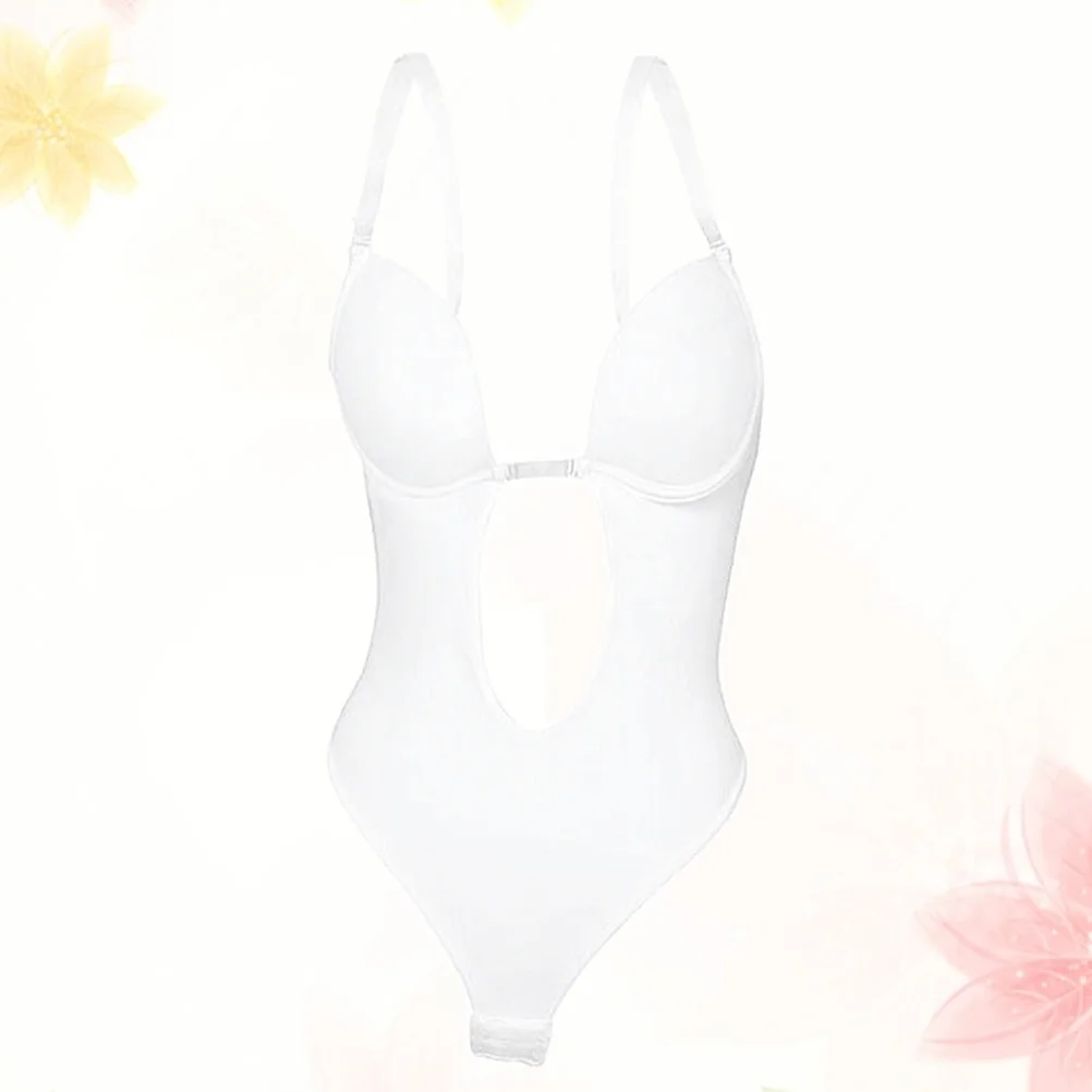 

Invisible Shapewear Backless Corset White Size M Women Premium Material Durable Smooth Elastic Breathable Comfortable Slim