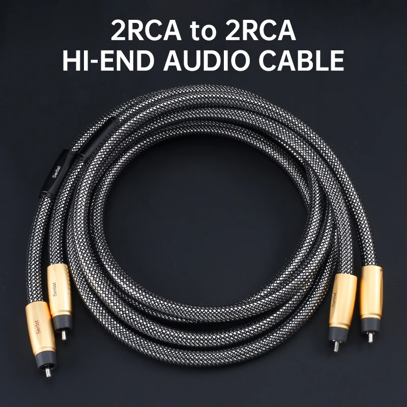 Serost Aurora Hi-END Audiokabel (MPS Arthur) OCC Graphen-Kupfer Rhodium RCA-Stecker für Leistungsverstärker DAC-Signalübertragung – Detail 6