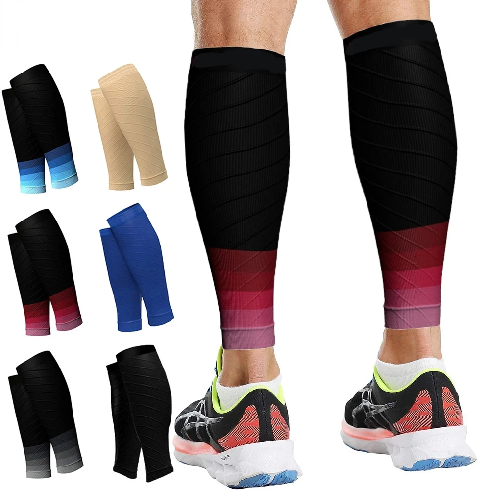 

1Pair Compression Calf Sleeves Men Women Shin Splint Compression Sleeve 20-30mmhg,Footless Compression Socks for Running,Nurses