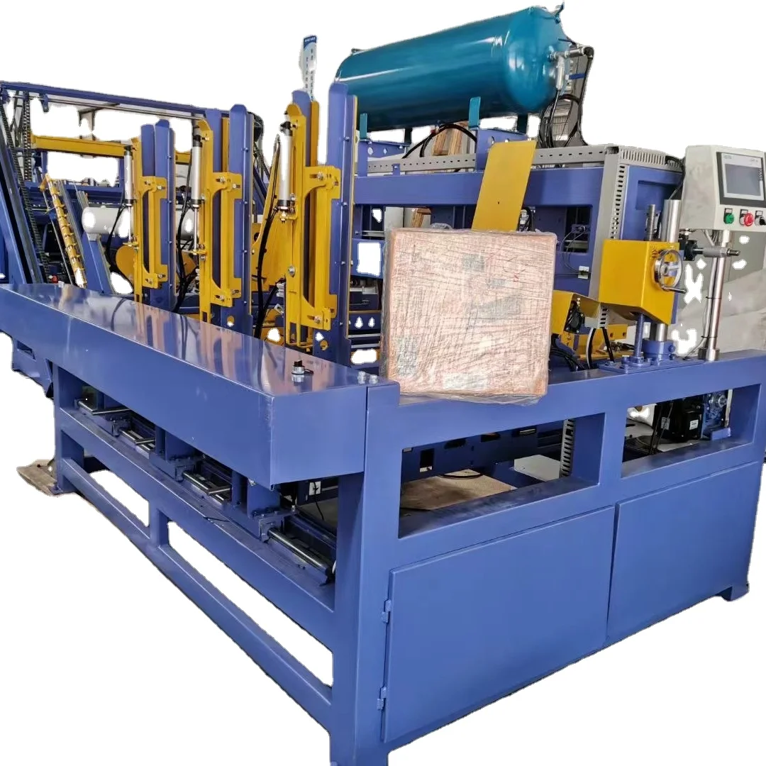High Security Performance Automatic USA/Euro Type Wood Pallet Block Making Machine with 7S Capacity