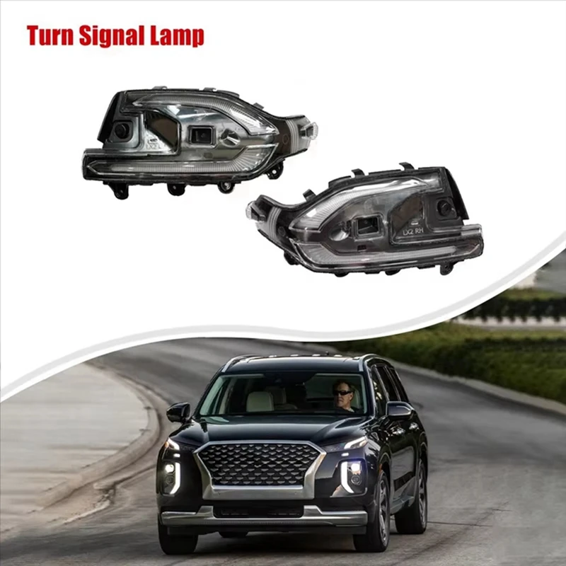 Car Outside Door Mirror Lamp Reversing Mirror Side Lamp For Hyundai Palisade 2020-2021