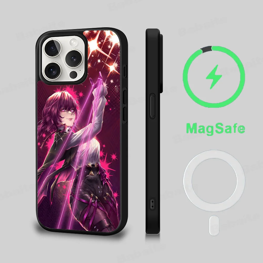 

Anime Kafka Phone Case Magnetic Case For IPhone 16 14 13 12 11 15 Pro Max Plus For Magsafe Wireless Charge Cover