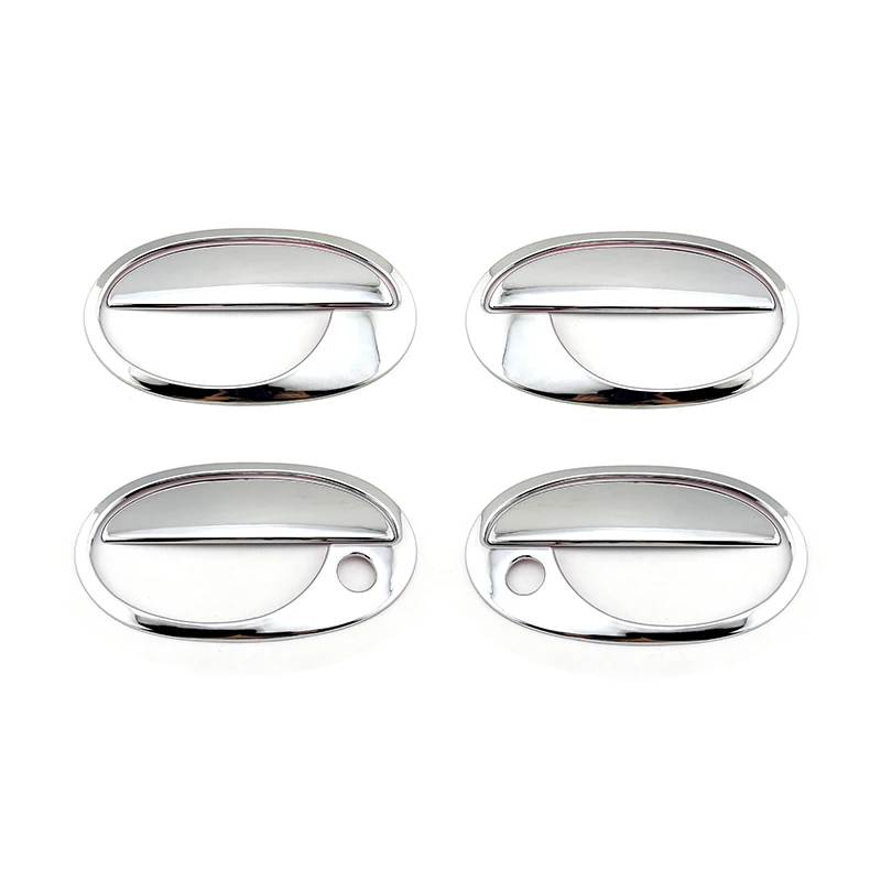 Chrome Car Door Handle Cover Trim For 2000-2006 Opel/Vauxhall Combo / Corsa C / Meriva with passenger keyhole