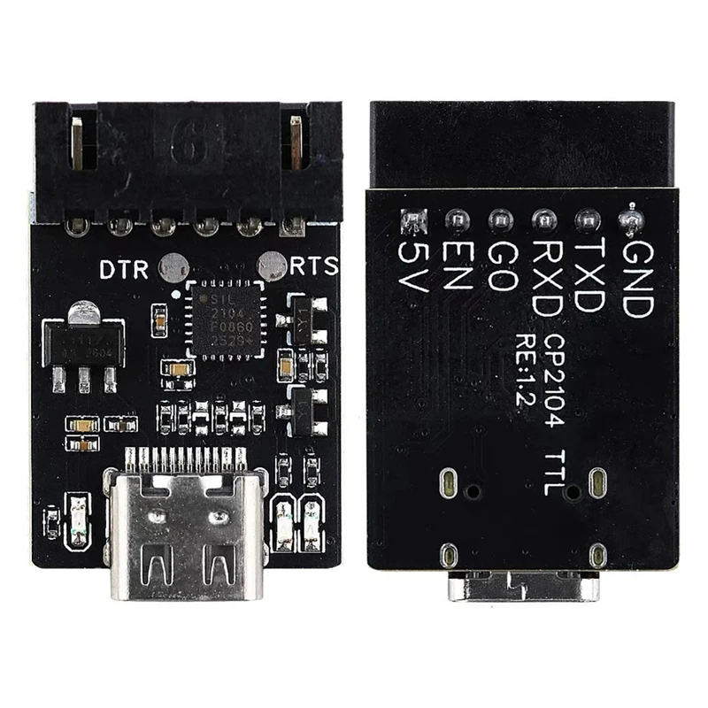 Super Sale CP2104 USB-to-TTL Serial Downloader Module - ESP32 Programming/Flashing Board (Includes Ribbon Cable)