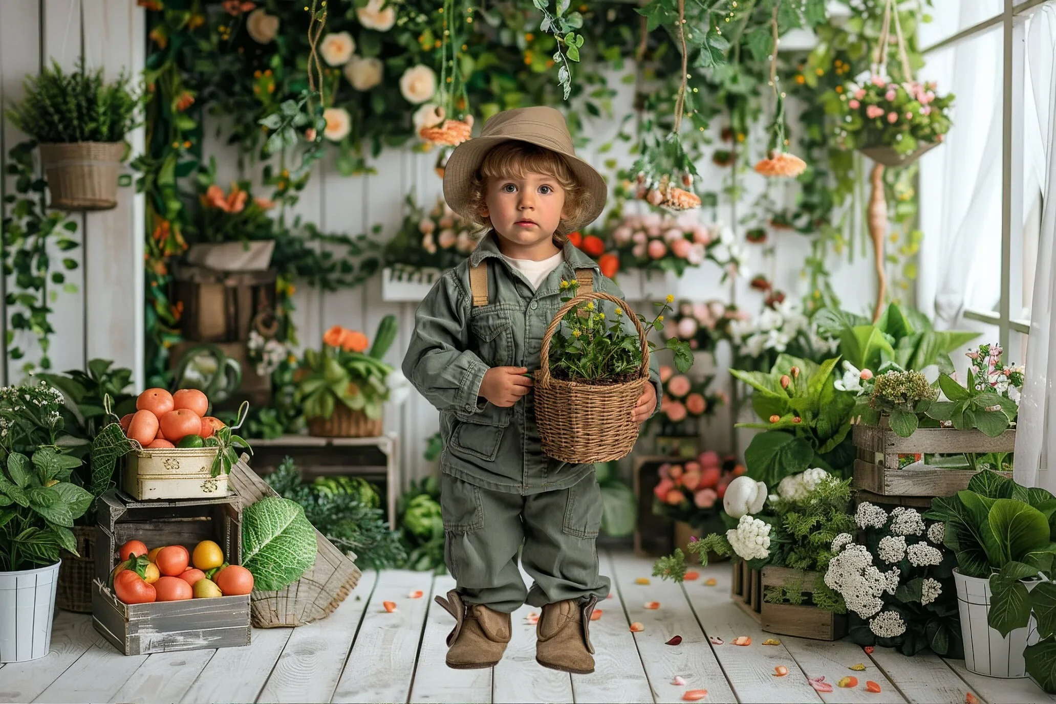 Фон для фотосъемки Mehofond, фермерский рынок, свежие овощи, фрукты, детский торт на день рождения, портретный декор, фон для фотостудии