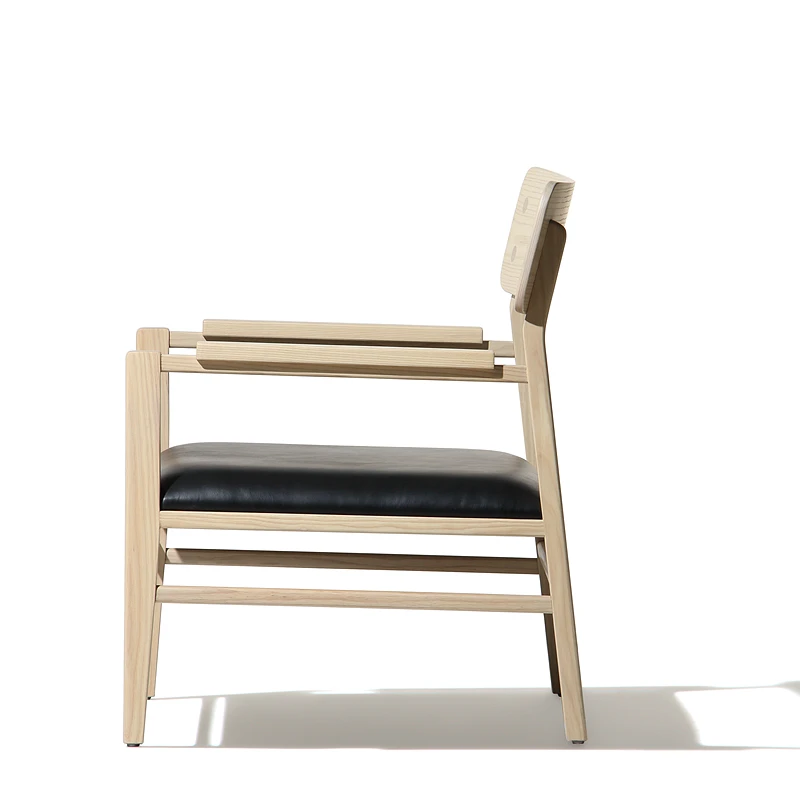 

Athens leisure chair/vintage pink white solid wood armrest balcony