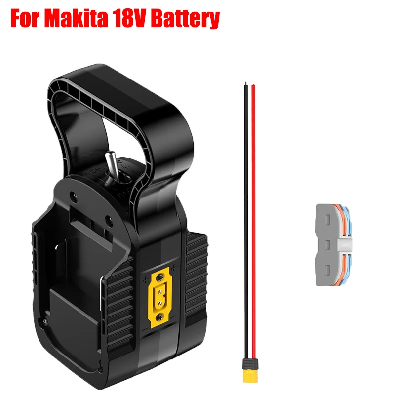 

2-in-1 Power Wheel Adapter with 14AWG Wire for Makita/Milwaukee 18V Battery Dual Voltage Output Power Connector for DIY Car Toy
