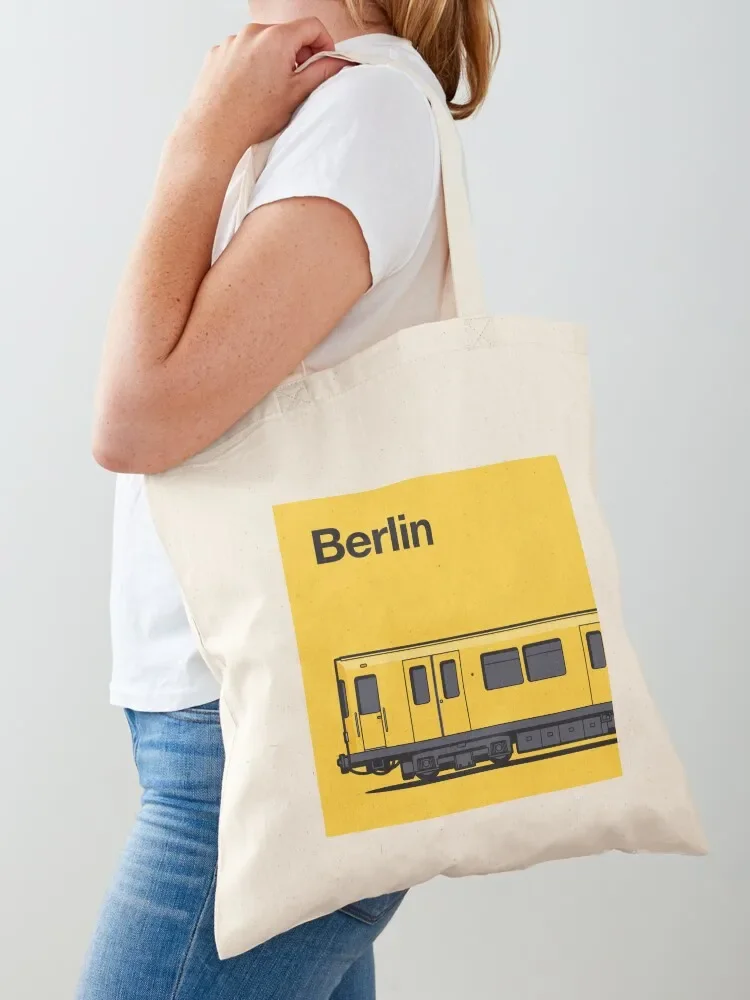 Berlin Class F Yellow World Train Side Germany Tote Bag tote bag women Shopping bags