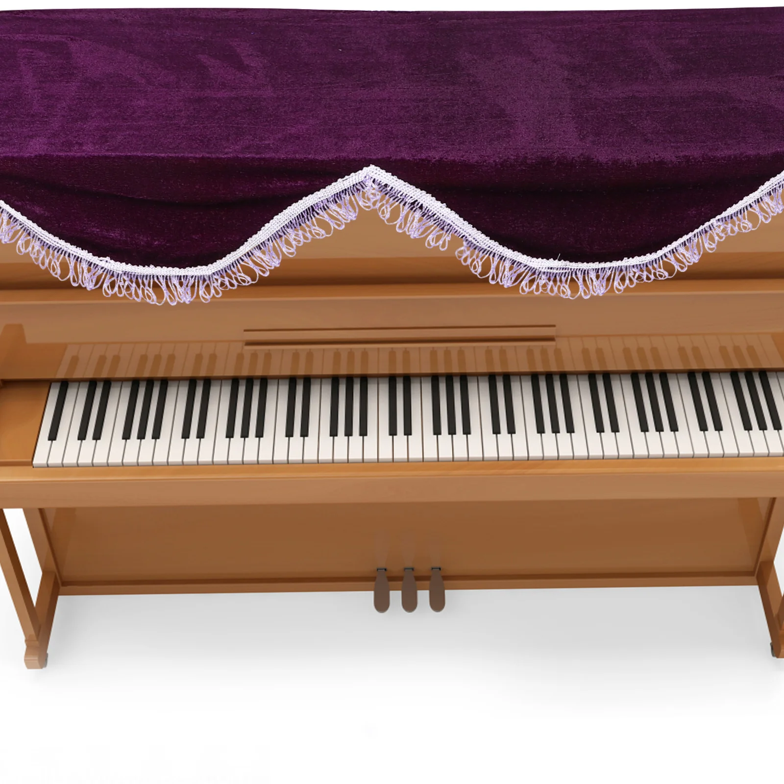 

Electric Piano Cover Instrument Anti-dust Keyboard Embroidered Golden Velvet Paino for Electronic