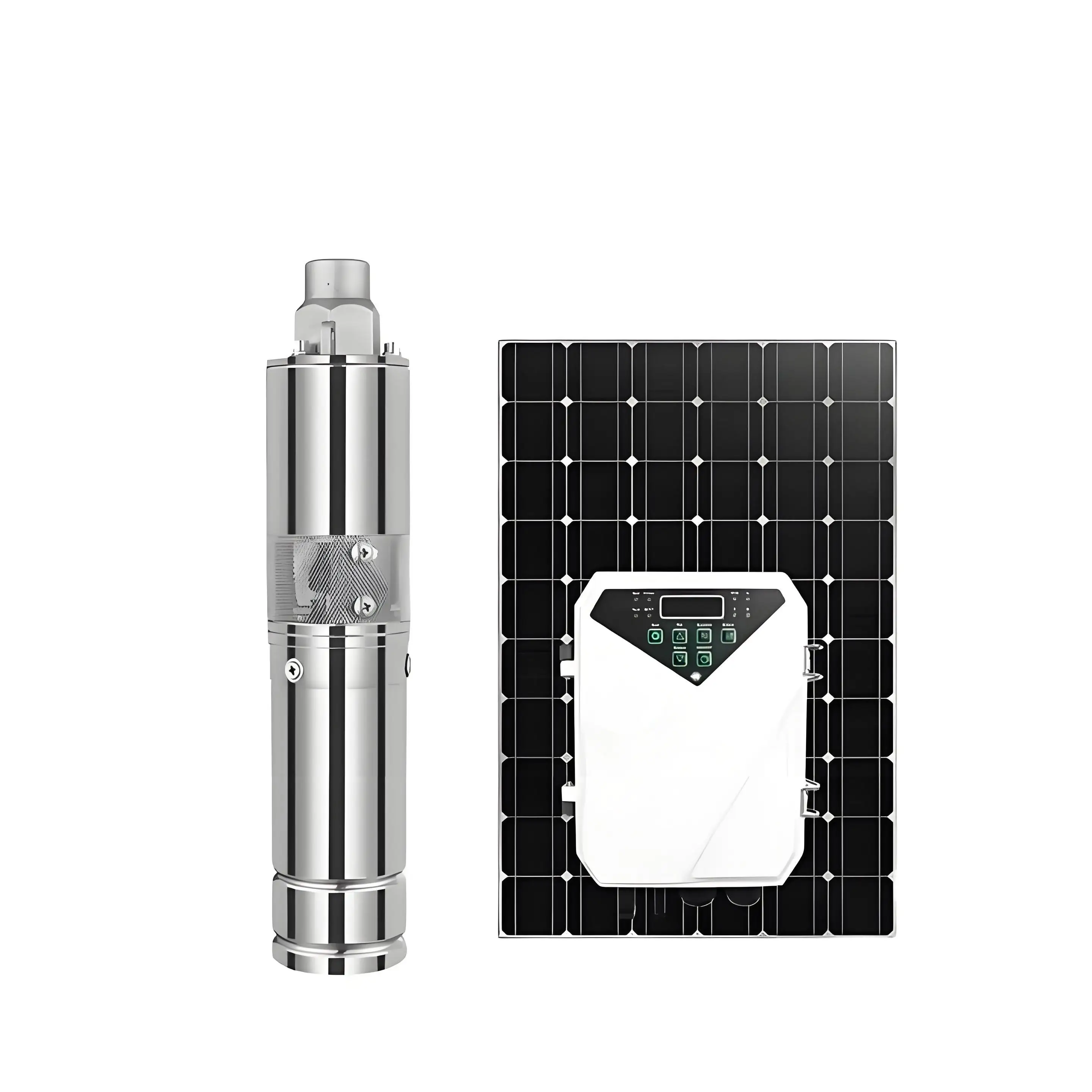 

Высокоэффективный солнечный водяной насос с источником питания 48 В из нержавеющей стали высокого давления 96 В для тяжелых применений