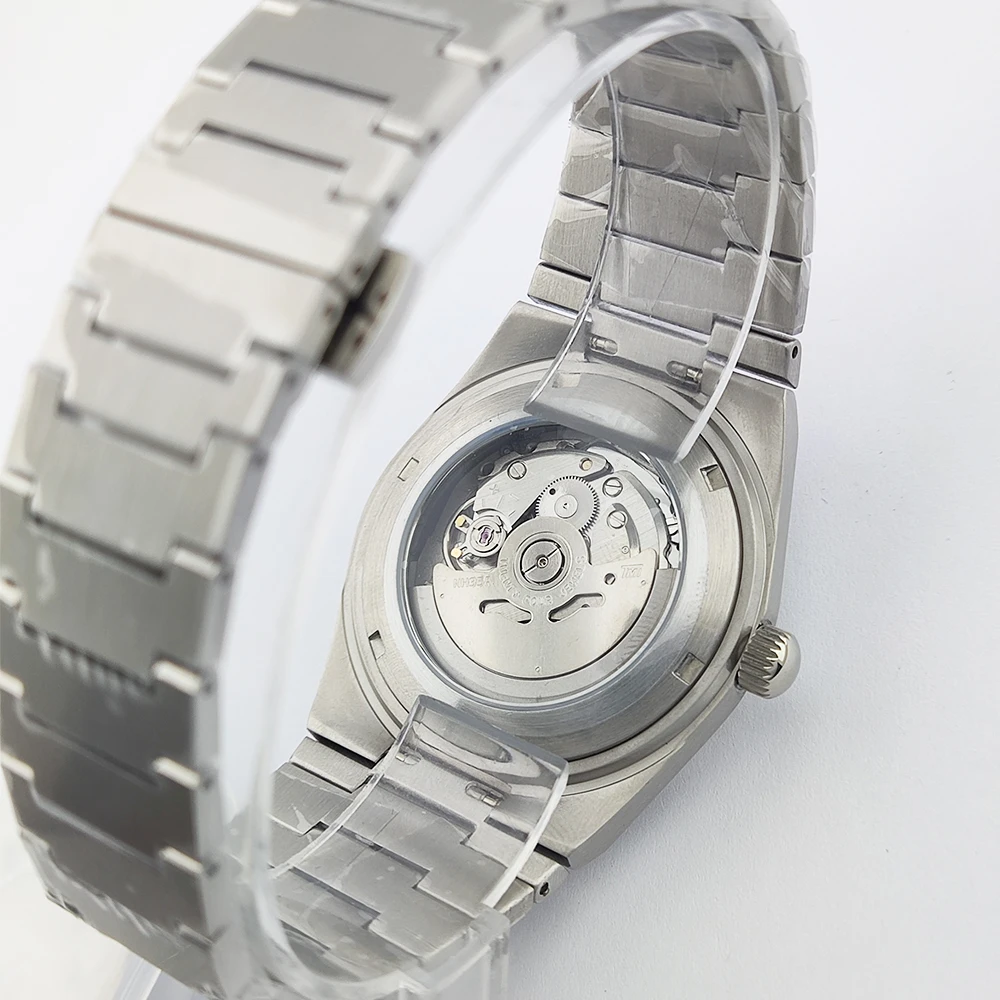 40mm Watch nh35 Watch Sapphire Glass Stainless Steel Case Customable Men's Watch Mechanical Movement No Logo Watch Waterproof