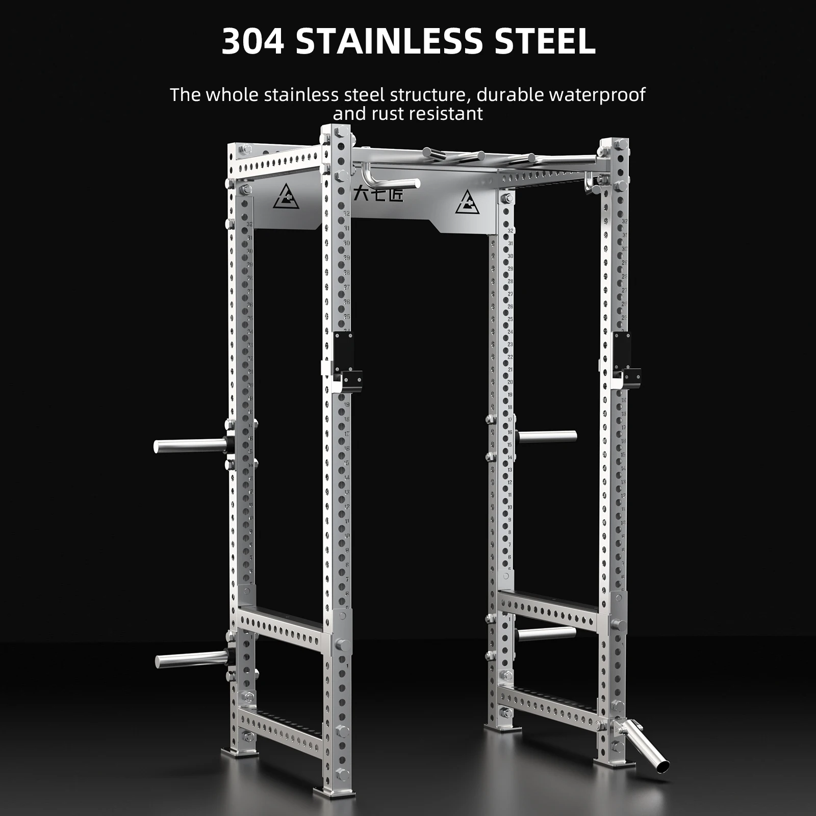 Adjustable Gym Equipment Power Cage Squat Rack Multi-Function lifting squat Bench Press pull up