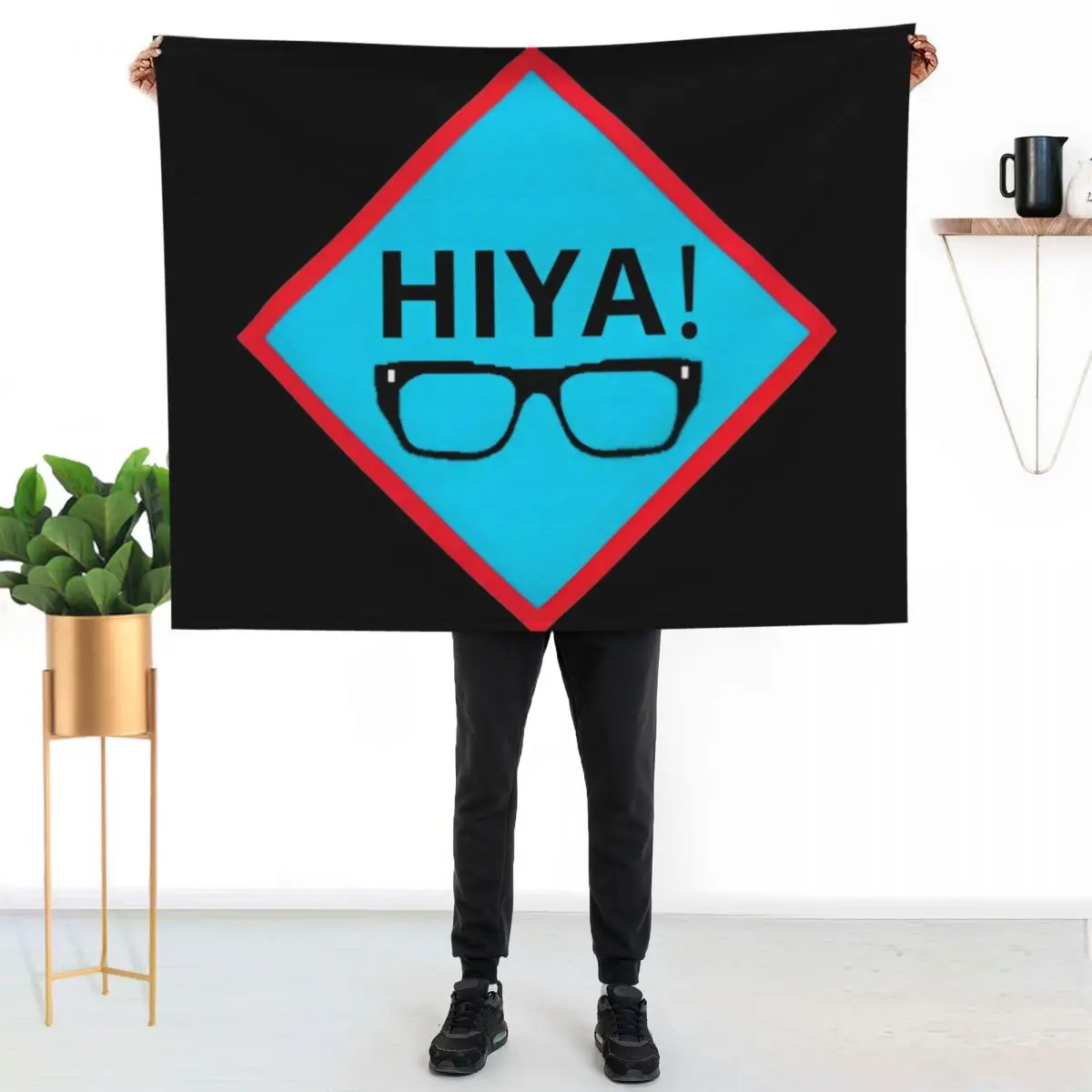 Hiya ! Richard Osman Throw Blanket Decorative Soft Throw Blanket for Couch Sofa