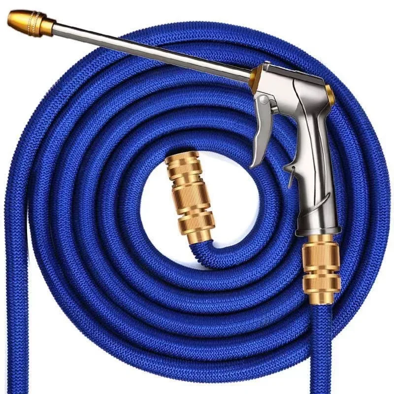 3.Car wash water gun high-pressure household tool 30 meters plastic joint telescopic hose