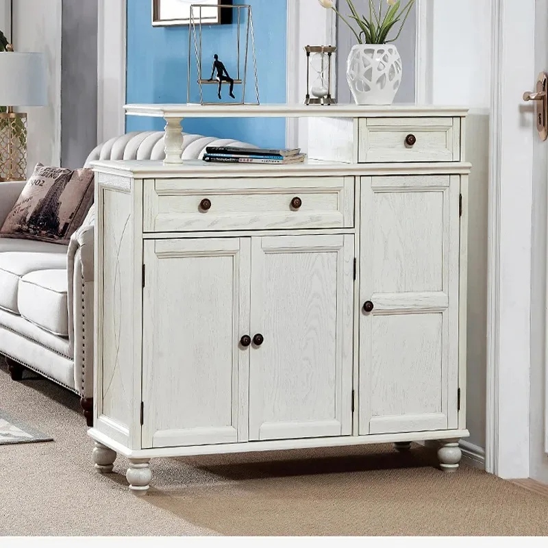 entrance double-sided partition cabinet living room multi-functional storage wine cabinet European foyer shoe cabinet