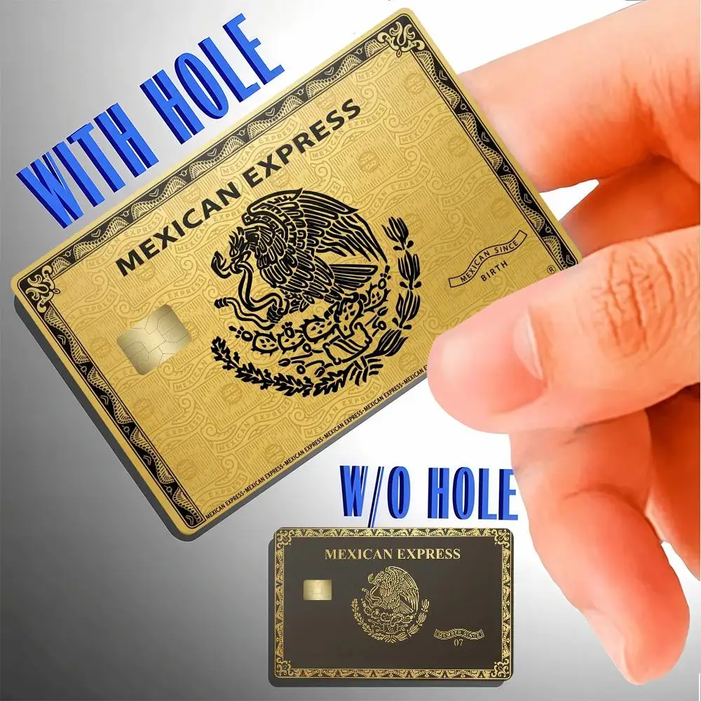 Mexican Express Bank Credit Cards Bus Pass Stickers Cool Decoration Waterproof 4PCS Card