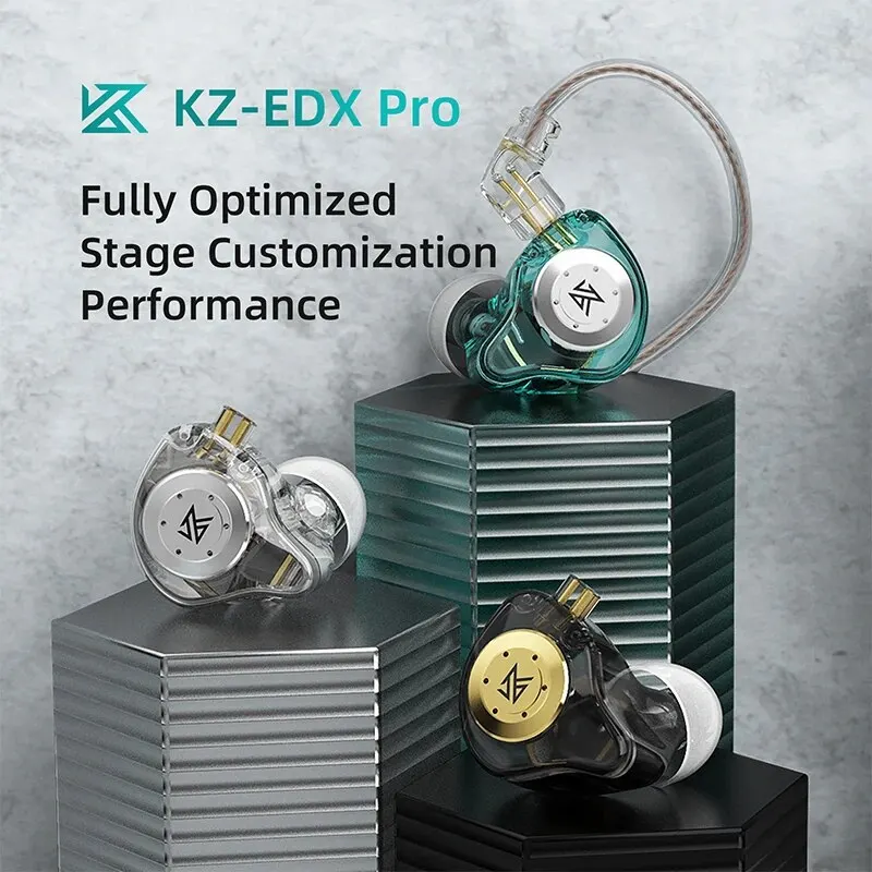 KZ EDX -ért Erőtan Fülhallgató HIFI Basszista earbuds óra Búzakalász Képellenőrző Élegáns játékos Nesz cancelling headse