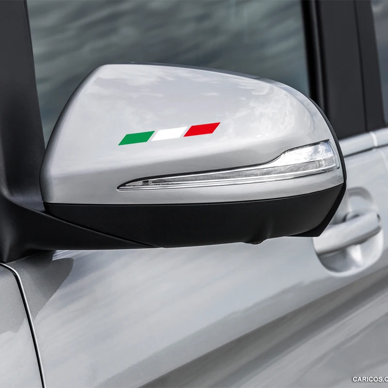 4Pcs car rearview mirror stickers, window and door decoration pull-up stickers, suitable for Italian cars Fiat Stilo Abarth 500