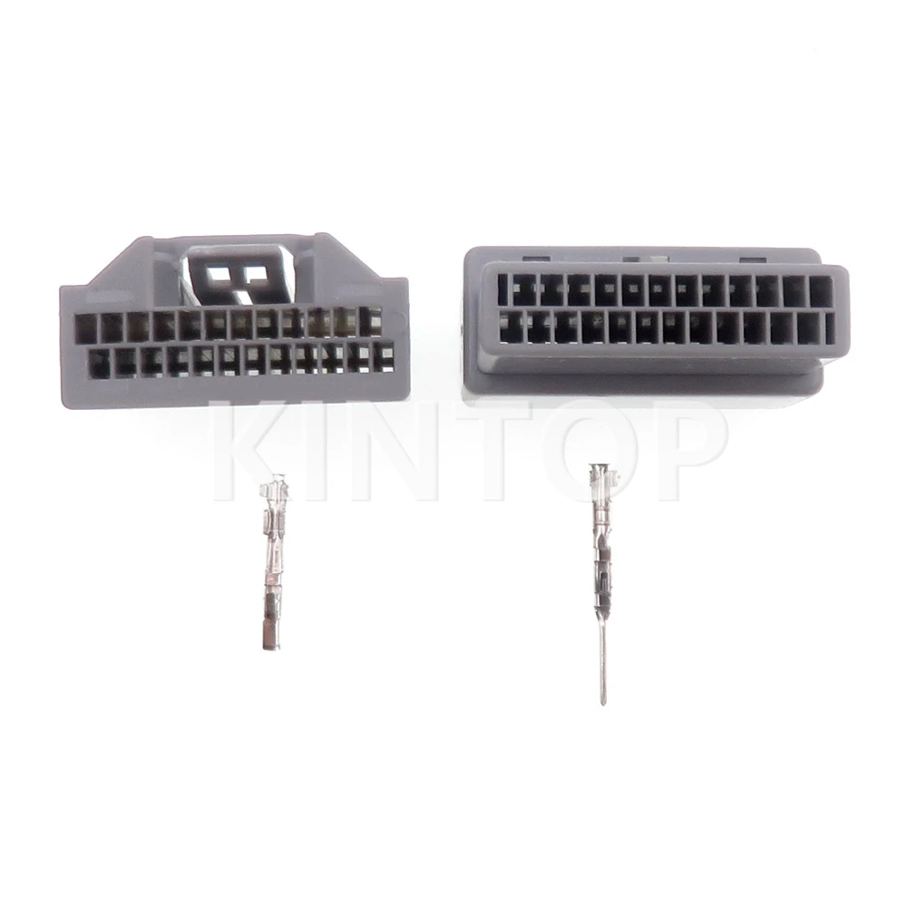 1 Set 24 Pins Car Low Power Small Current Socket With Wires MX34024PF1 MX34024SF1 Auto AC Assembly Wiring Terminal Unsealed Plug