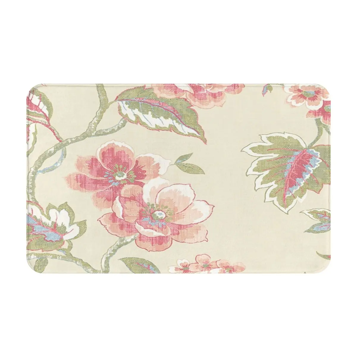 Jacobean Floral Crewel 116 Bath Mat Carpet Door Mat 50x80cm Rug Motorcycle Carpet Beach Mat