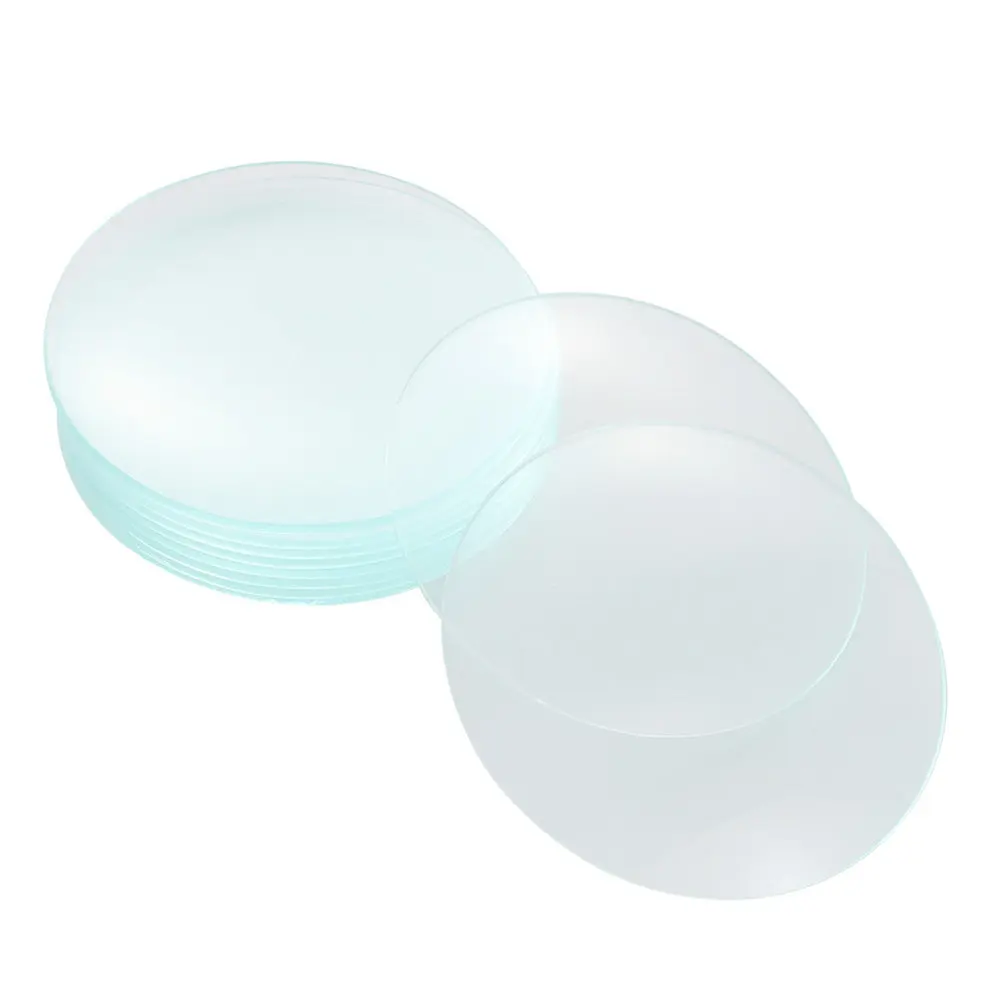 10Pcs Watch Glass Laboratory Beaker Cover Chemistry Glassware Polished Edges Laboratory Cover Teaching Experiment