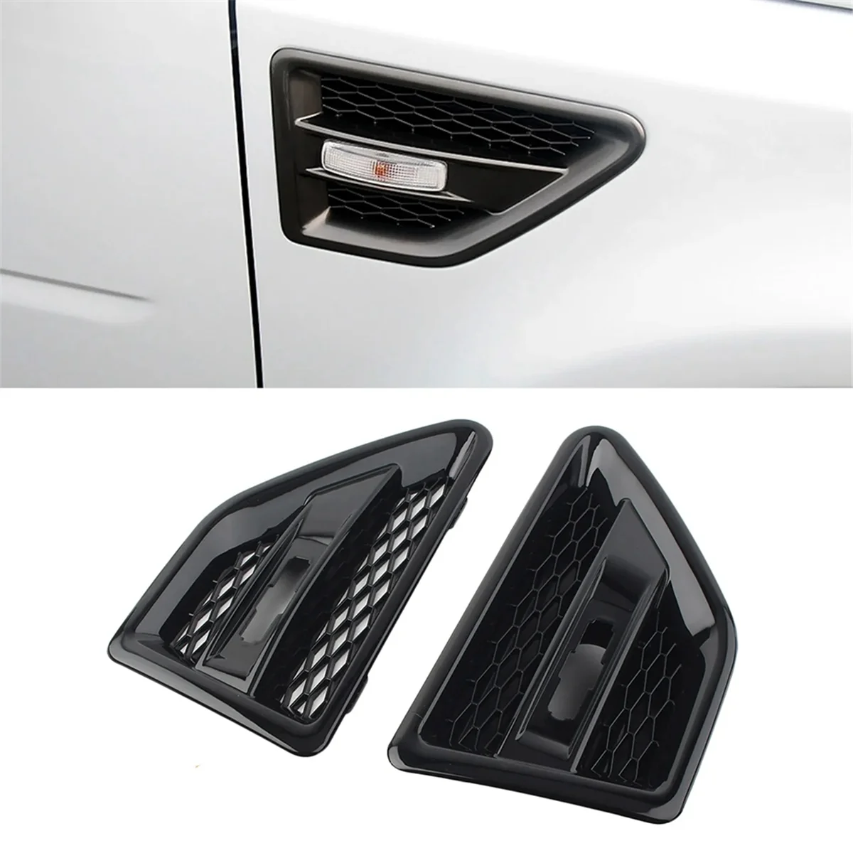 Car Left Fender Side Air Vent Flow Grill Cover for Land Rover Freelander 2 LR2 2006-2016 Fender Grille Trim Decoration