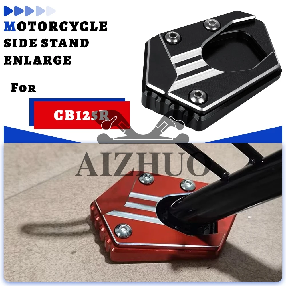 

New For Honda CB650R 2018-2019-2020-2021-2022-2023-2024-2025-2026 Moto Kickstand Side Stand Extension Pad Support Plate Enlarge