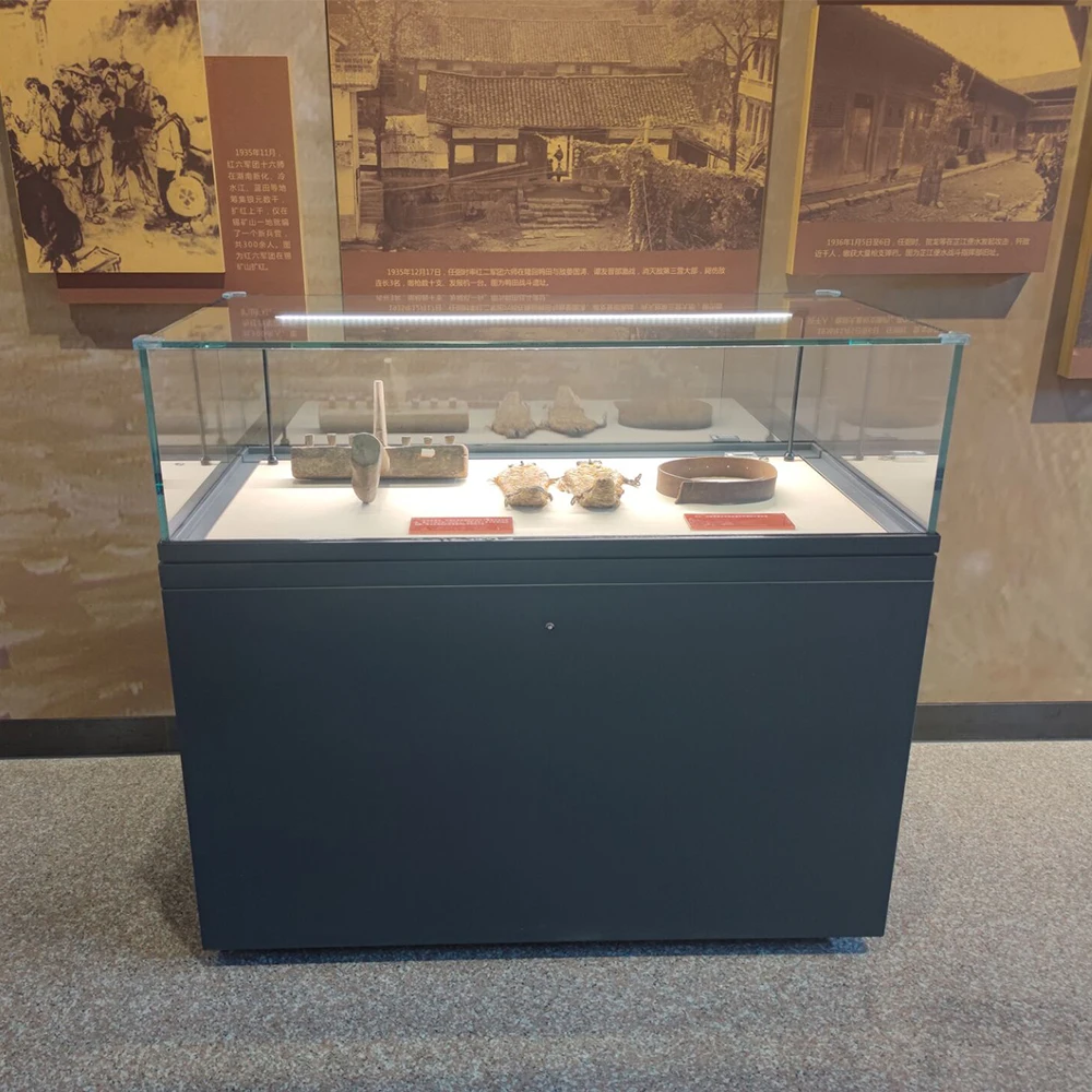 Custom.Customizable Glass Tabletop Cabinets for Museum Display