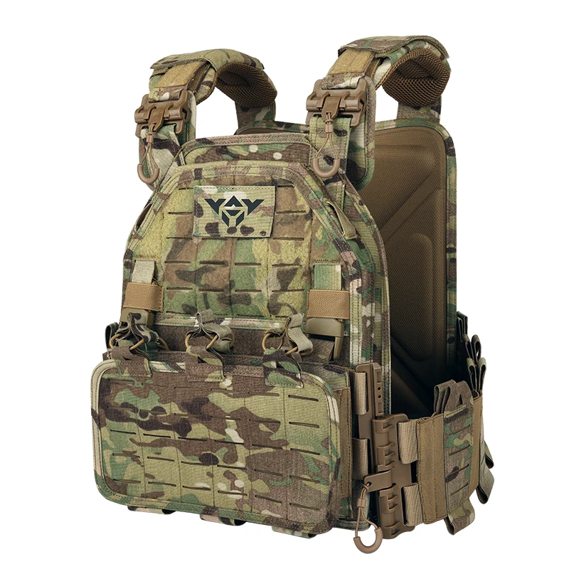YAKEDA Chaleco táctico exteriores ajustable para caza y Airsoft - imagen 2