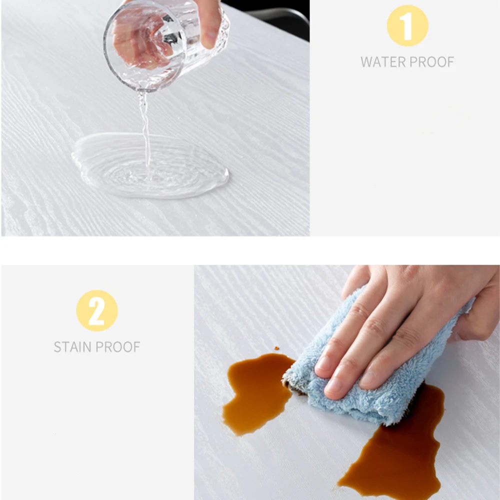Modern Style Furniture Refurbish Stickers Mould Proof Vinyl Black Wood Grain Contact Paper Self Adhesive Waterproof Wallpaper