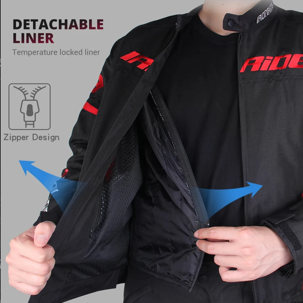 Motorcycle Jacket Thermal Jacket Waterproof Motorcycle Jacket CE Certification Anti-fall Motorcycle Accessories Protection