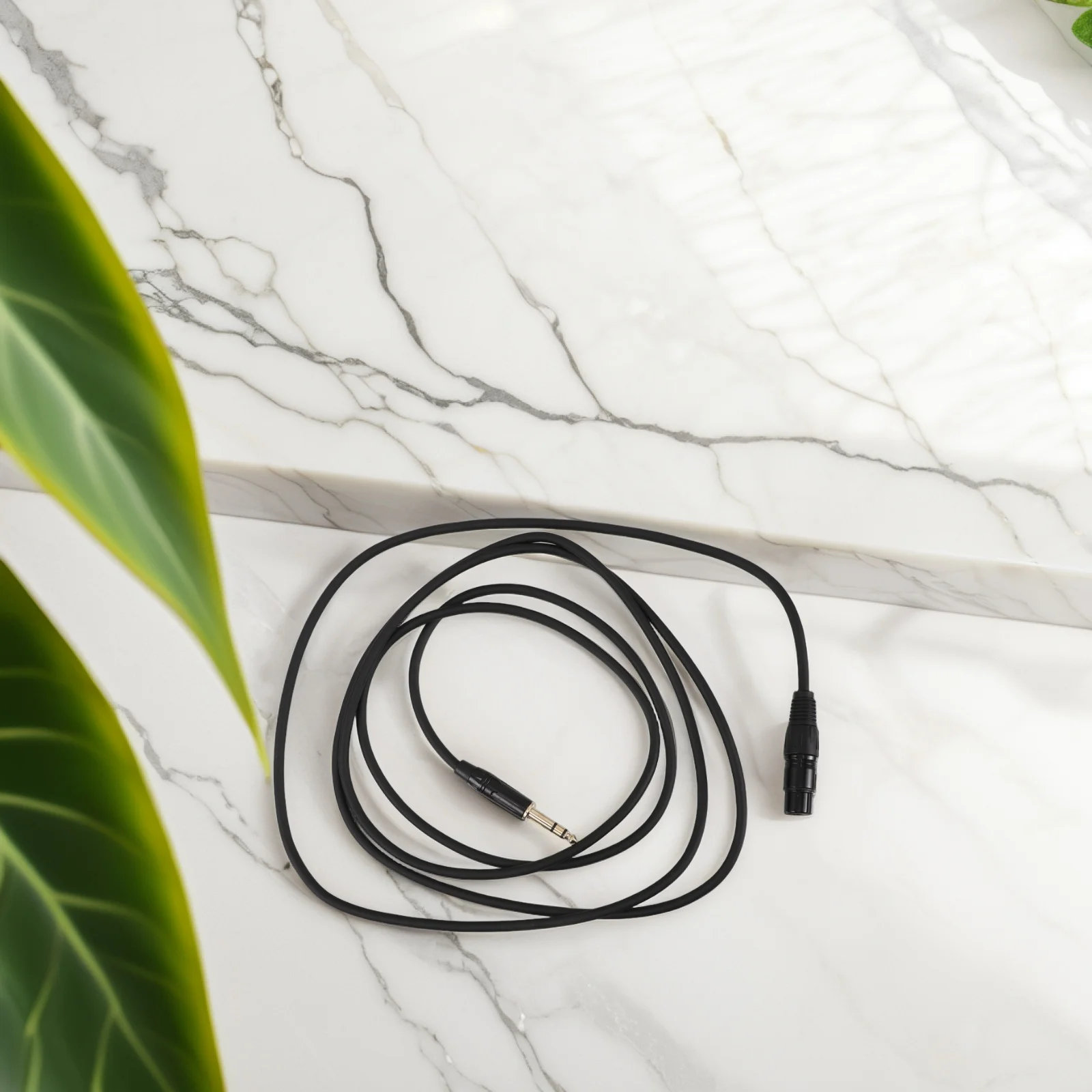 

48V TRS to XLR Female Adapter Cable Balanced Audio for Microphone Mixer Clear Transmission Durability Plastic Copper Material