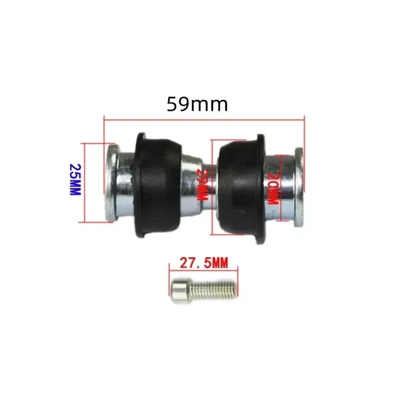 MTB Rear Shock Linkage Bushing Kit Locking Bolt Rubber Sleeve Movable Shaft Suspension Frame Hardware