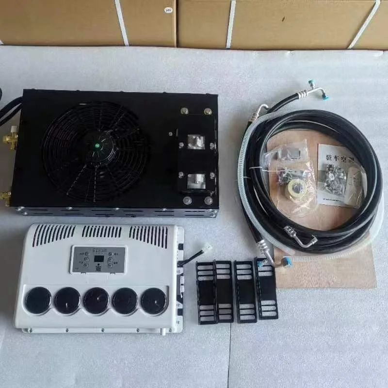 المصنع مباشرة شاحنة كهربائية التدفئة والتبريد مكيف هواء السيارة RV شاحنة وقوف السيارات مكيف الهواء #6