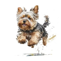 1pc Cute Yorkshire Terrier Sticker, Water-proof Home Wall Decal, Used for Wall, Bathroom, Cabinet, Door,Toilet, Car, Laptop