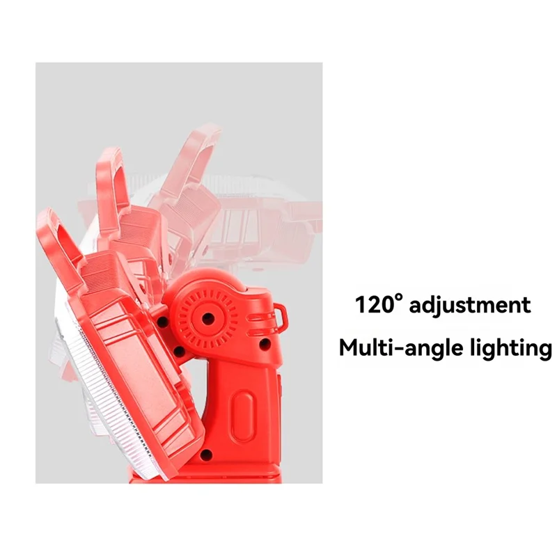 CQMF-For M18 18V 18W ضوء العمل LED المحمول - 2000LM USB قابل لإعادة الشحن لإضاءة موقع العمل في الهواء الطلق
