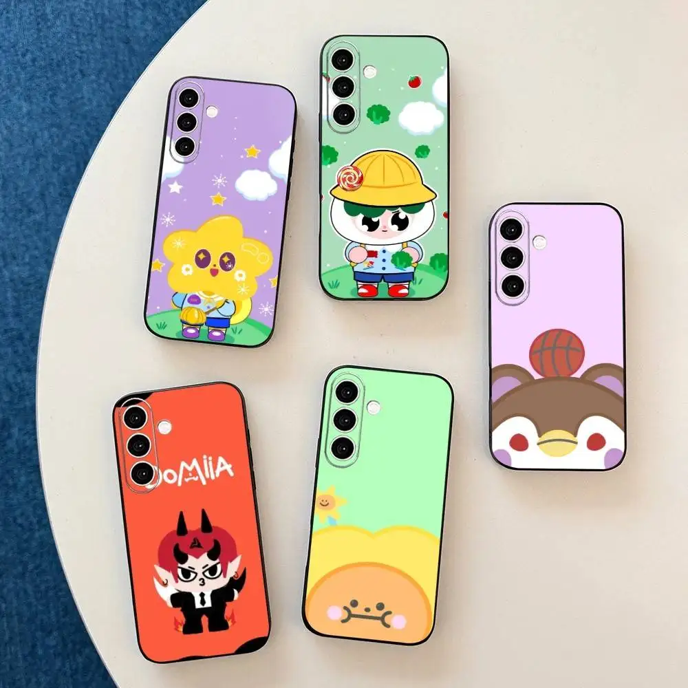 GMMTV mascot GMMTV Phone Case Black Silicone Soft For Samsung Galaxy A73,A72,A71,A70,A53,A52,A51