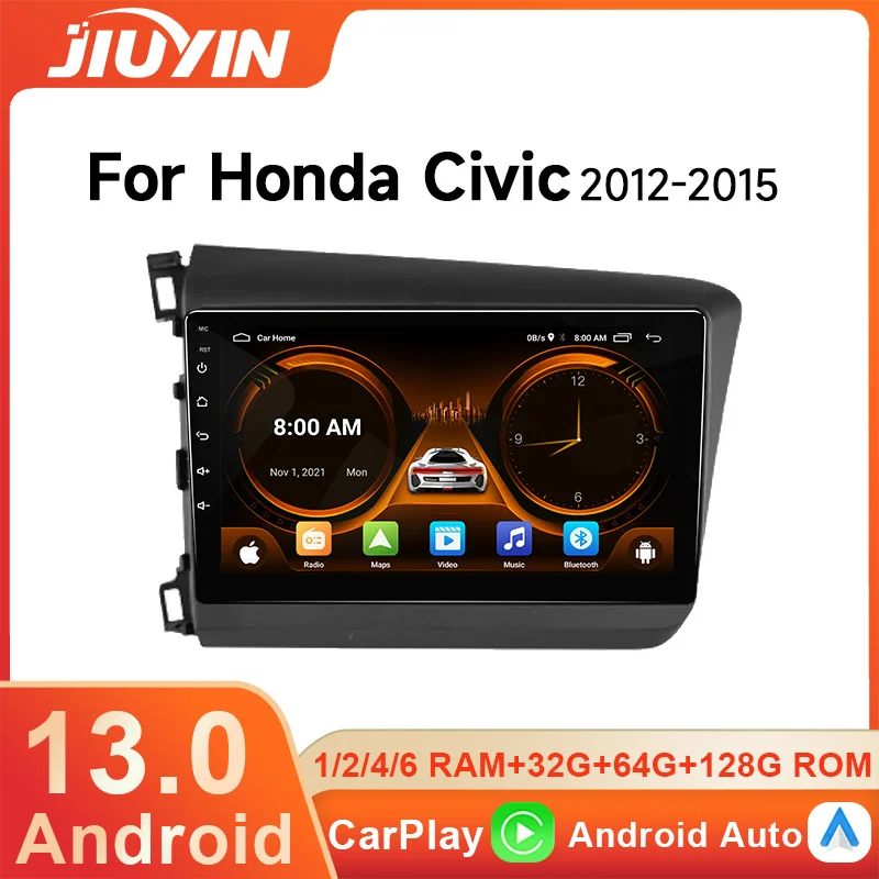 

Android 13 For Honda Civic 2012 2013 2014 2015 CarPlay Car Radio Multimedia Video Player DSP IPS GPS Navigation 2 din Autoradio