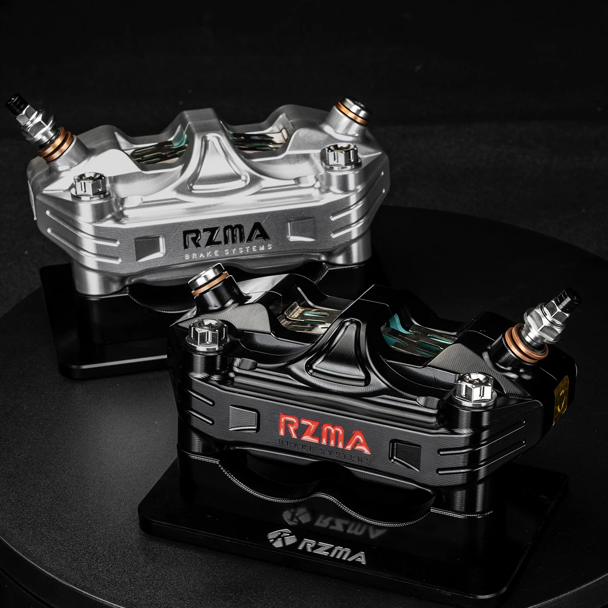 طقم فرجار الفرامل الشعاعية للسباق RZMA G-M302 للدراجات النارية |   فرامل قرصية من الألومنيوم مزورة |   ترقية الترباس المباشرة