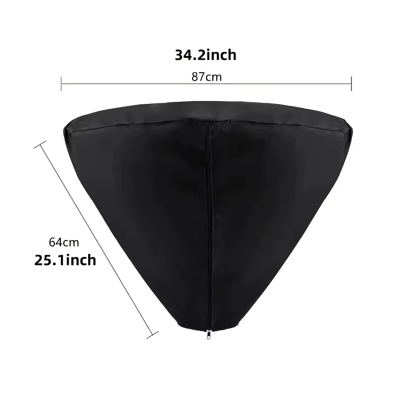 Heavy-Duty Oxford Fabric Outdoor Heater Cover - UV Protection & Patio Heater Top Cover for Garden, Deck or Yard, All-Season Use