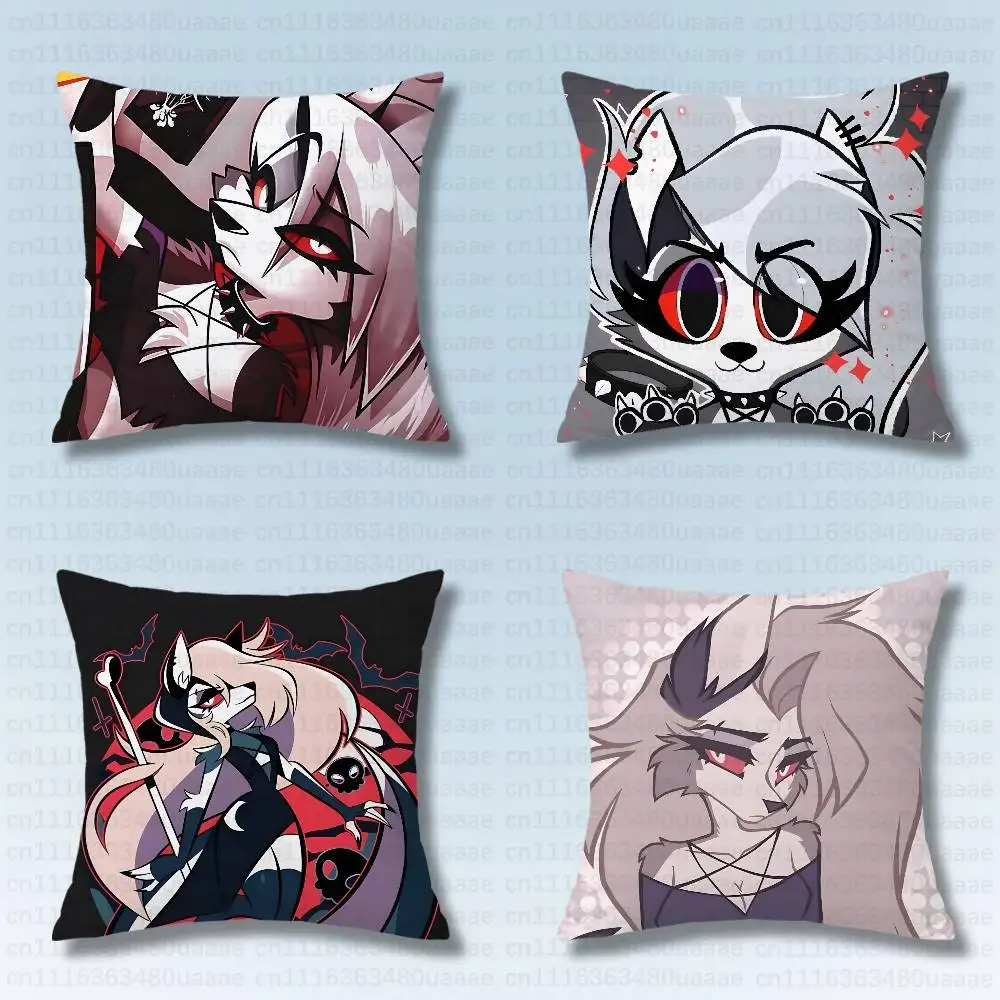H-Helluva Boss Loona Decorative Room Aesthetics Pillow Case Home Decor Bedroom Sofa Bed Couch Pillow Cover