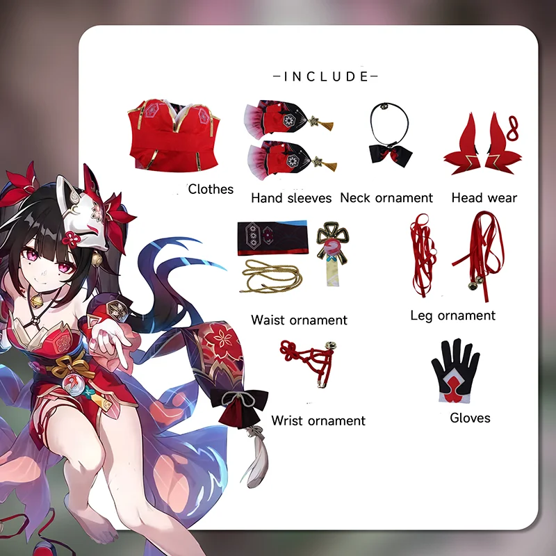 Sparkle Cosplay Costume for Women, Full Set, Mask, Wig, Dress, Role Play Outfit, Halloween, Carnival, Anime Game, Party