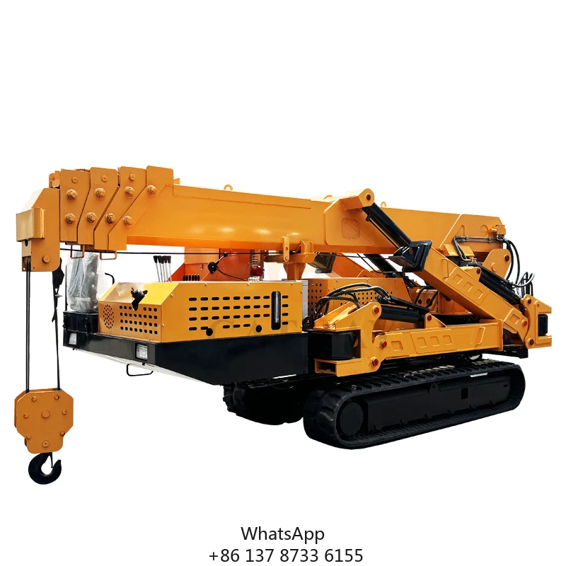 Perfect Quality Self-Leveling Outriggers Articulated Boom Crane Easy Transport Crawler Crane